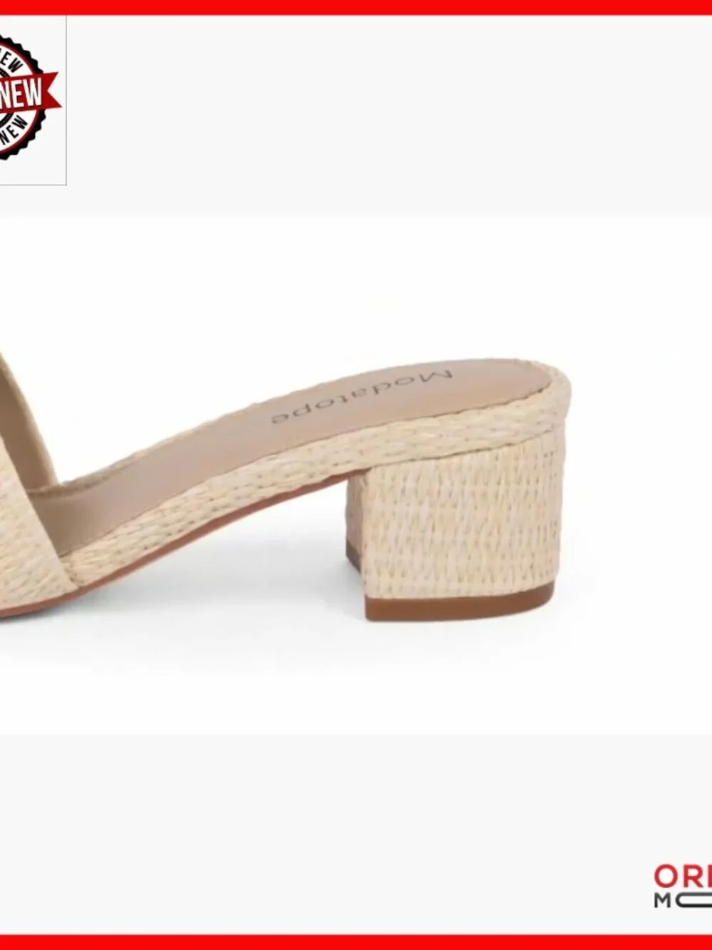 Braided Chunky Heel Square Toe Sandals Women Mules 2 Inch Heel